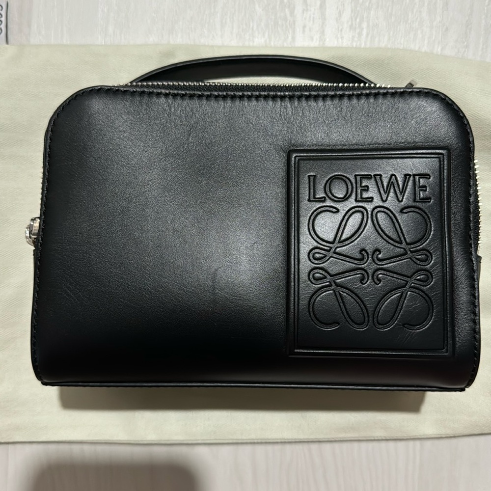 Loewe Mini Camera Bag in Satin leather